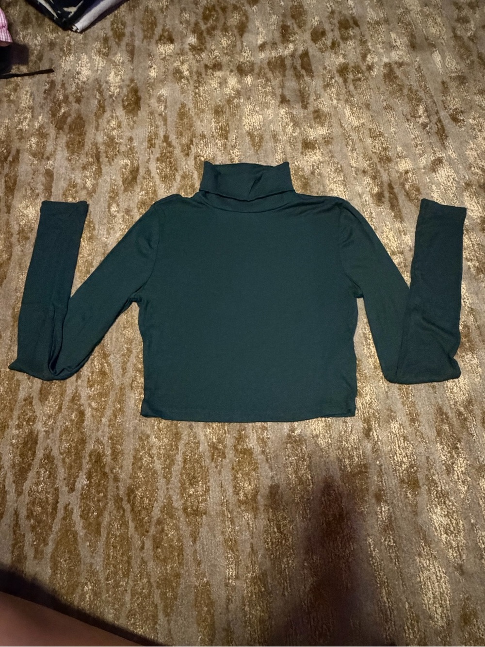 Sunday Best Forest Green Turtleneck Long Sleeve Top